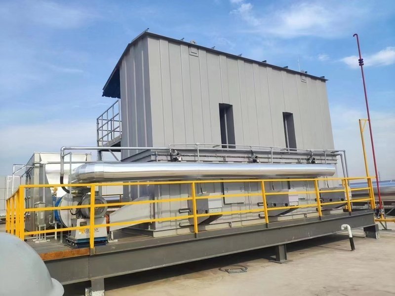 河南鋰電材料 3萬風量 RTO蓄熱式直接燃燒設(shè)備